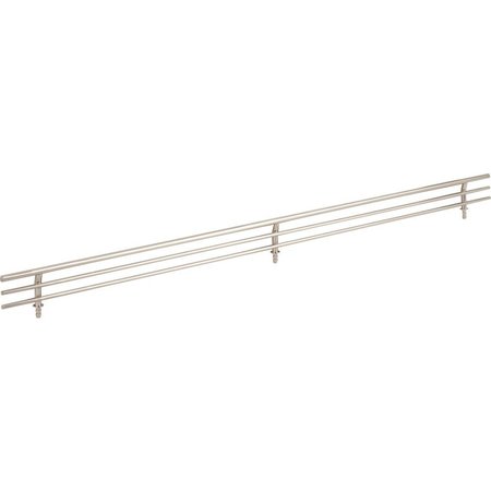 HARDWARE RESOURCES 23" Wide Satin Nickel Wire Shoe Fence for Shelving SF23-SN
